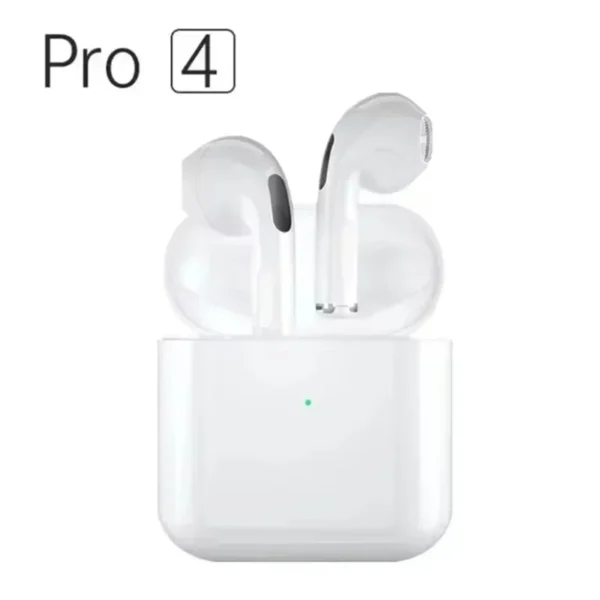 Fone de ouvido Pro4 TWS  baleote 9d estéreo sem fio fones alta fidelidade chanfre com microfone para xiaomi - Imagem 3